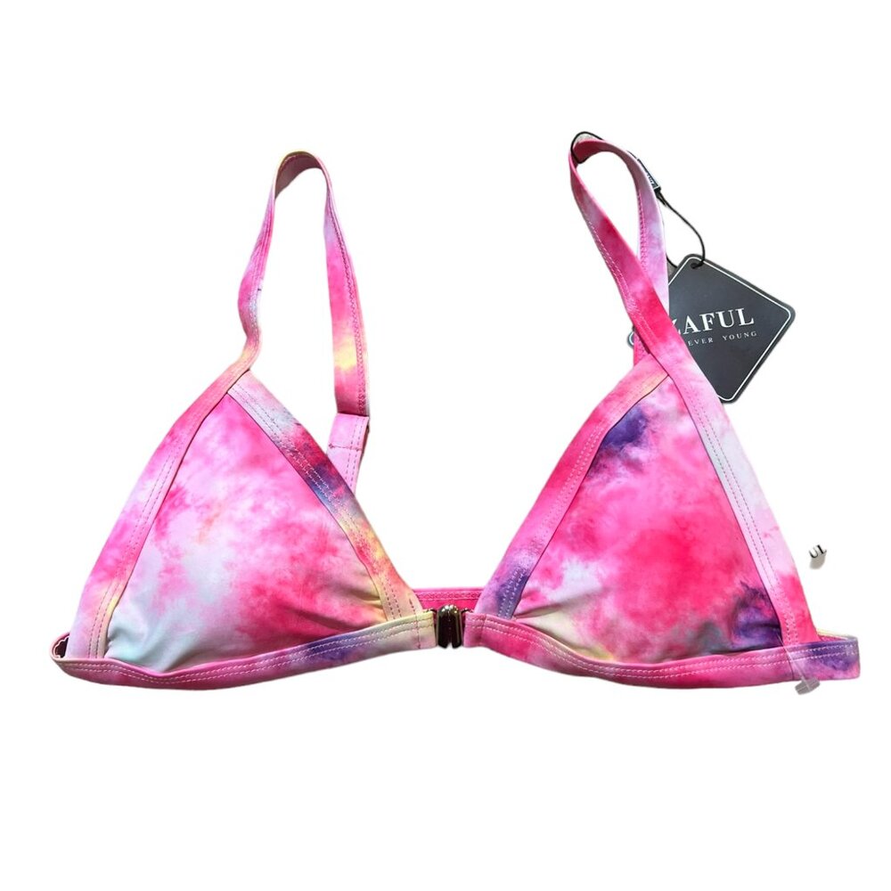 Women's ZAFUL Front Closure Tie Dye Bikini Top Size‎ Medium - Picture 3 of 5